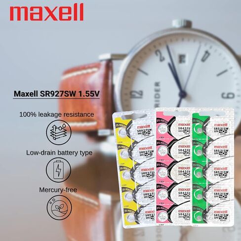 Maxell SR927SW 395 D395 SR57 SR927 Silver Oxide Watch Battery in Saudi Arabia