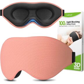 100% Blackout Sleep Mask for Women Men - Perfect Eye Sleeping Mask for Side Sleeper, Zero Eye Pressure, 3D Cutout Eyeball Movement Friendly, Ultra Soft Blindfold for Travel/Nap-Cyan in Saudi Arabia