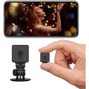 Mini Home WiFi 2K Camera Security Camara Body Cameras Indoor Outdoor Cameras ، Home Home Portable VDEO Surveillance Cam Came Came Camote for Security ، مع الرؤية الليلية ، الكشف عن الحركة in Kuwait