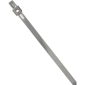 BAND-IT AS2129 ربطة كابل من الفولاذ المقاوم للصدأ Tie-Lok 304، عرض 1/4 بوصة، طول 16.5 بوصة، أقصى قطر 4 بوصة، 100 لكل حقيبة in Kuwait