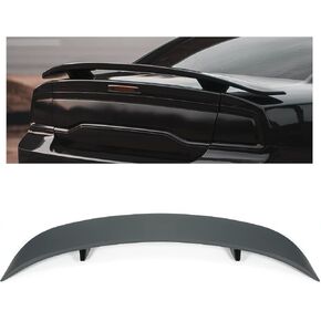 KUAFU Rear Trunk Spoiler Compatible with 2006-2010 Dodge Charger Trunk Lid Wing Lip Black in Saudi Arabia