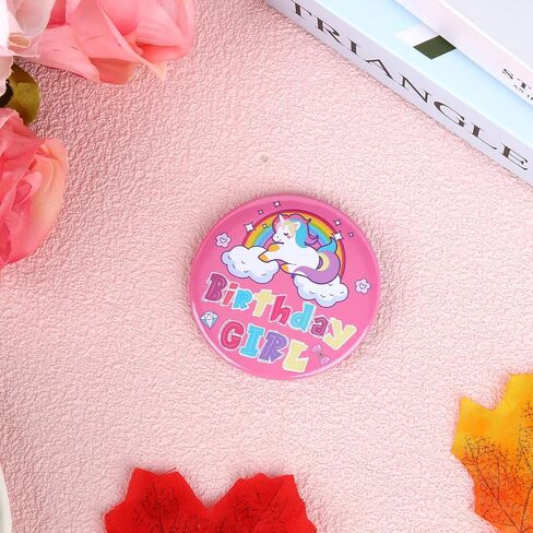 Happy Birthday Pin, Cartoon Birthday Boy Girl Lapel Badge Pins Cartoon Brooch Buttons Costume Accessory for Bday Party in Saudi Arabia