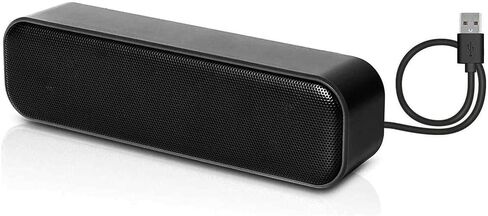 USB Computer Speaker for Desktop,Laptop Speaker,Small Computer Soundbar USB Mini Speaker for PC with Hi-Quality Sound Rich Bass in Kuwait