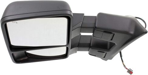 Towing Mirror Right Side | Manual Adjust | Manual Folding | Non-Heated | Textured | Compatible With Ford F250 / F350 / F550 / F450 Super Duty 1999-2007 / Excursion 2000-2005 Double-Swing Type in Kuwait