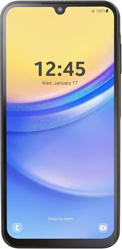total wireless Samsung A15 5G Locked Prepaid Smartphone, 64GB, Black - Includes $55 Unlimited Talk, Text, & Data 30-Day Plan Upon Activation in Saudi Arabia