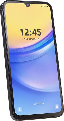 total wireless Samsung A15 5G Locked Prepaid Smartphone, 64GB, Black - Includes $55 Unlimited Talk, Text, & Data 30-Day Plan Upon Activation in Saudi Arabia