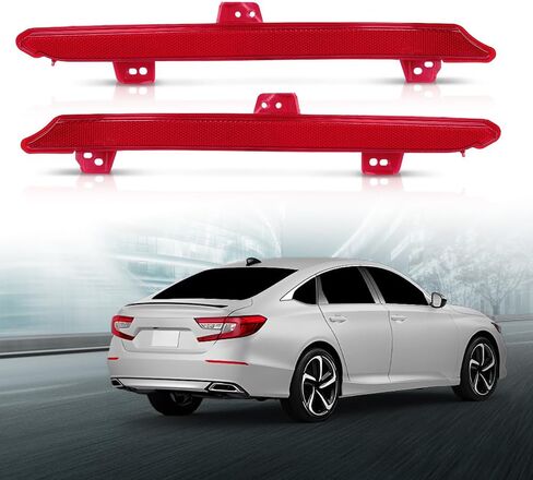 LQI Rear Bumper Reflector Light Tail Lamp Compatible with Honda Accord 2018-2022 Left & Right Side 33555TVAA01, HO1184113, 33505TVAA01，HO1185113 in Saudi Arabia