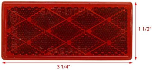 Sate-Lite Reflector 63001 | 3 1/4 × 1 1/2 بوصة أحمر in Saudi Arabia