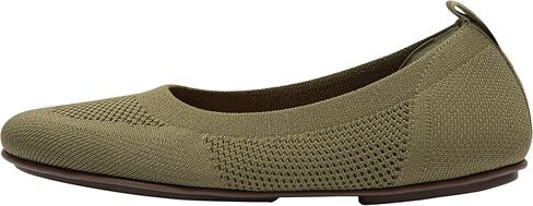 حذاء باليه مسطح من FitFlop™ Allegro Airyknit، أزرق شاحب/فضي، مقاس 5 in Saudi Arabia