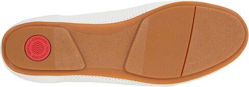 حذاء باليه مسطح من FitFlop™ Allegro Airyknit، أزرق شاحب/فضي، مقاس 5 in Saudi Arabia