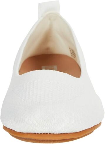 حذاء باليه مسطح من FitFlop™ Allegro Airyknit، أزرق شاحب/فضي، مقاس 5 in Saudi Arabia