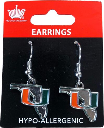 Aminco NCAA Nebraska Cornhuskers Home State Design Earrings in Saudi Arabia