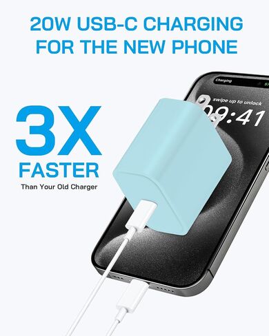 3 حزم لشاحن i Phone 15 شحن سريع، كابل شاحن USB C i Phone 15 بقدرة 20 وات 6FT متوافق مع الهاتف 15/15 Plus/15 Pro/15 Pro Max، Pad Pro 12.9 بوصة/11 بوصة، iPad Air 5th/4th 10.9 بوصة- لون القرنفل in Saudi Arabia