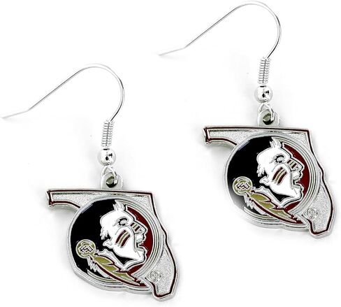 Aminco NCAA Nebraska Cornhuskers Home State Design Earrings in Saudi Arabia