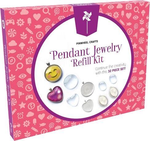 Pinwheel Crafts Mermaid Charm Bracelet Making Kit with Handle Storage Case - DIY Kids Jewelry Making Kit for Girls 8-12 - Birthday Gift & Craft Supplies for Friends & Teens with Beads, Ocean Charms in Kuwait