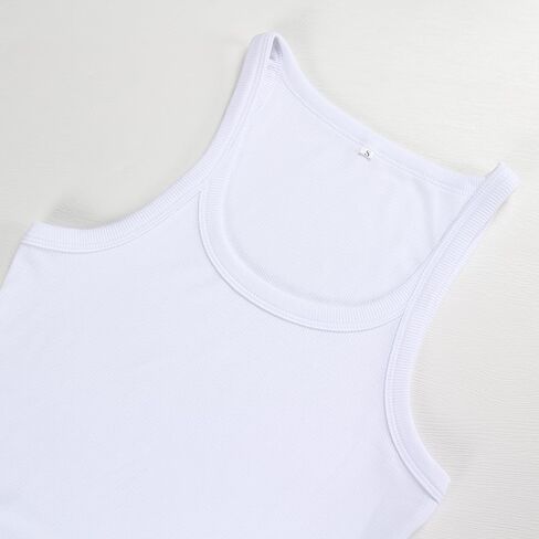 Artfish Women's Spaghetti Strap Slabbed Tank Top Forted Racerback Scoop Neck Basic Cami Stirts in Kuwait
