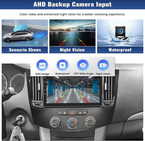 [2G 64G] راديو ستيريو للسيارة Android 13 لسيارة Hyundai Sonata NF 2009 2010 لاسلكي Apple Carplay&Android Auto GPS Navigation، شاشة لمس 9 بوصة بلوتوث هاي فاي صوت/وصلة مرآة/WiFi/SWC/USB+كاميرا احتياطية وميكروفون in Saudi Arabia