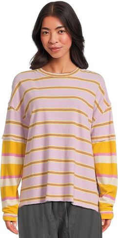 Free People Women's Nina Stripe Long Sleeve in Saudi Arabia
