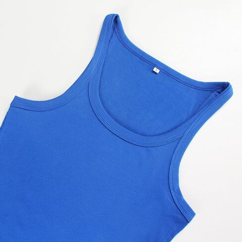 Artfish Women's Spaghetti Strap Slabbed Tank Top Forted Racerback Scoop Neck Basic Cami Stirts in Kuwait