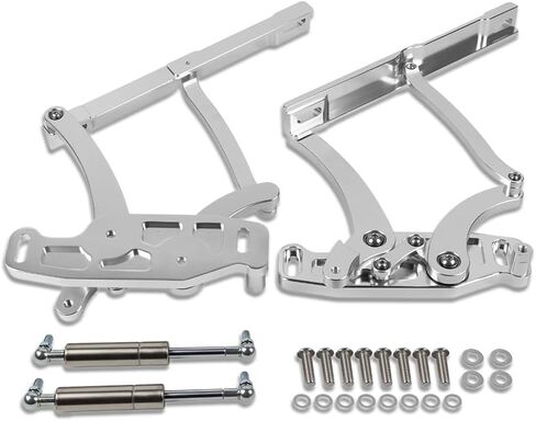 Machined Aluminum Hood Hinges W/Gas Struts Fit Chevy Camaro Pontiac Firebird 1967 1968 1969 in Saudi Arabia