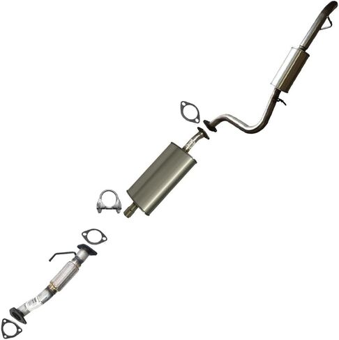 Northeastern Exhaust | Stainless Steel Front Flex Pipe Resonator Muffler Exhaust System Compatible with Mazda Tribute 2005-2006-2008 2.3L Ford Escape 2005-2008 2.3L | Free Gasket and Clamp Included in Saudi Arabia