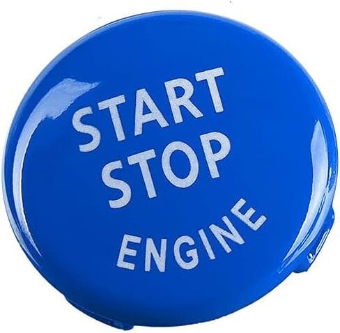 Car Steering Wheel M Start Stop Engine Button Switch for BMW 3 Series E90 E92 E93 M3 2007-2013/1 Series E81 E82 E87 E88 2006-2011/X1 E84 2008-2015 (Blue) in Kuwait
