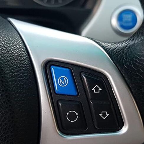 Car Steering Wheel M Start Stop Engine Button Switch for BMW 3 Series E90 E92 E93 M3 2007-2013/1 Series E81 E82 E87 E88 2006-2011/X1 E84 2008-2015 (Blue) in Kuwait