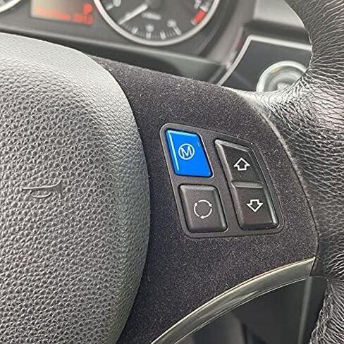 Car Steering Wheel M Start Stop Engine Button Switch for BMW 3 Series E90 E92 E93 M3 2007-2013/1 Series E81 E82 E87 E88 2006-2011/X1 E84 2008-2015 (Blue) in Kuwait