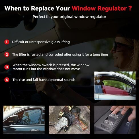 New 1pc Power Window Lift Motor Front/Rear Left/Right Fit Cadillac SRX Hummer H3 Chevy Malibu Pontiac G6 Sedan Saturn Aura Traverse GMC Acadia Outlook Buick Enclave Without Express Up & Down in Saudi Arabia