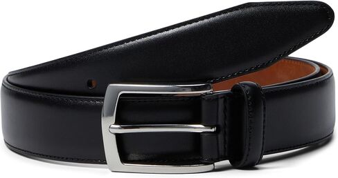 Johnston & Murphy Men's Feather Edge Belt, Black, 40 in Saudi Arabia