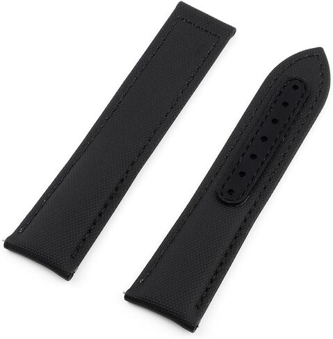 Onthelevel Water Resistant Sailcloth Watch Strap 20mm 22mm Canvas Fabric With Leather Back Lining Quick Release Watchband Replacement in Kuwait