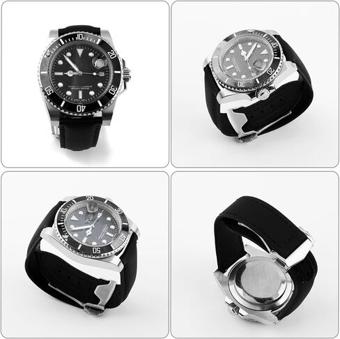 Onthelevel Water Resistant Sailcloth Watch Strap 20mm 22mm Canvas Fabric With Leather Back Lining Quick Release Watchband Replacement in Kuwait