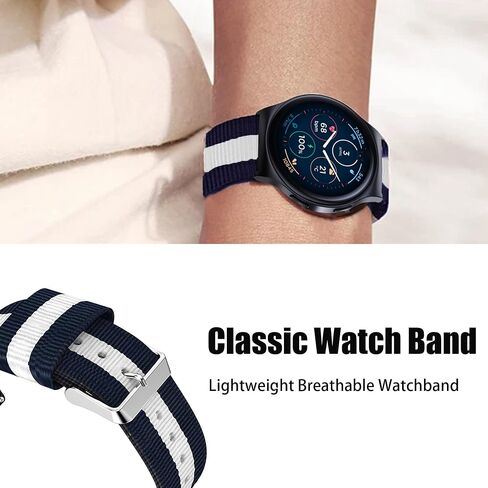 متوافق مع نطاقات Casio MDV106 ، Lamshaw 22mm Quickfit Treptable Nylon Losper Fabric Strap متوافق مع Casio MDV106 Watch in Saudi Arabia