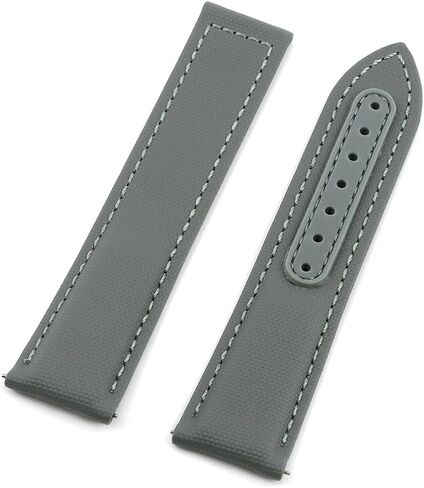 Onthelevel Water Resistant Sailcloth Watch Strap 20mm 22mm Canvas Fabric With Leather Back Lining Quick Release Watchband Replacement in Kuwait