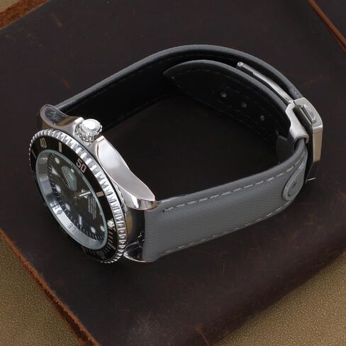 Onthelevel Water Resistant Sailcloth Watch Strap 20mm 22mm Canvas Fabric With Leather Back Lining Quick Release Watchband Replacement in Kuwait