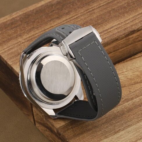 Onthelevel Water Resistant Sailcloth Watch Strap 20mm 22mm Canvas Fabric With Leather Back Lining Quick Release Watchband Replacement in Kuwait