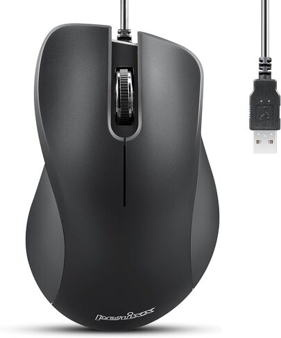 Perixx PERIMICE-821IB Wireless Bluetooth Mouse, Silent Click, Ergonomic Design, 33ft Range, Iron Black in Saudi Arabia