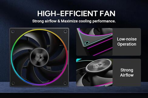 ID-COOLING AF-127-PINK Trio 3 Pack Case Fans Pink Fans Daisy-Chained 120mm Computer Fan for Radiator/CPU Air Cooler/Computer Case in Kuwait