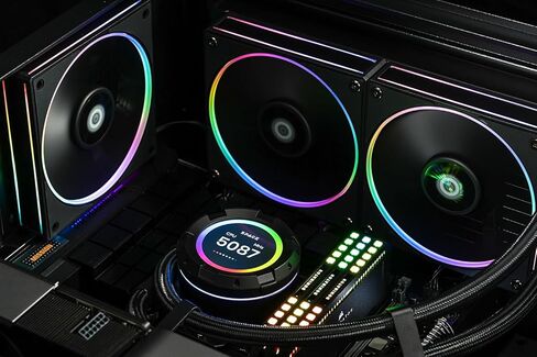 ID-COOLING AF-127-PINK Trio 3 Pack Case Fans Pink Fans Daisy-Chained 120mm Computer Fan for Radiator/CPU Air Cooler/Computer Case in Kuwait