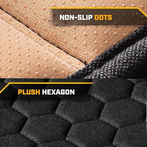 Cat Hex Linen Car Care - حماة مقاعد شاقة مع نمط سداسي أنيق ، ملاءمة عالمية ، متينة وسهلة التثبيت للسيارات والشاحنات (2pc) in Saudi Arabia