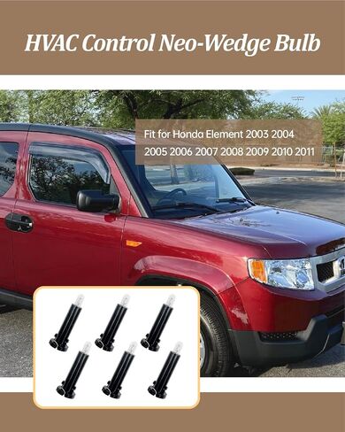 79629-S3V-A01 HVAC Control Neo-Wedge Light Bulb with Socket Fit for Honda Element 2003-2011 Fit for Acura MDX 2001-2006 in Saudi Arabia