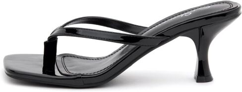 Shoe Land Kitten Heels for Women | Flip Flop Low Heels Thong Sandals | 2.75 Inch Stiletto Heeled Slides | Square Open Toe Slip-On Dressy Sandals for Summer | 2025 Trendy in Saudi Arabia