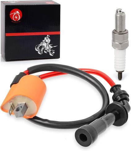 حزمة ملف الاشتعال وغطاء شرارة + غطاء قبعة لسوزوكي Quadsport Z400 LTZ400 LTZ400Z 2003-2009 2012-2014 in Saudi Arabia