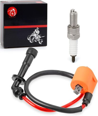 حزمة ملف الاشتعال وغطاء شرارة + غطاء قبعة لسوزوكي Quadsport Z400 LTZ400 LTZ400Z 2003-2009 2012-2014 in Saudi Arabia
