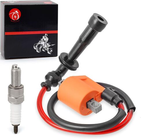 حزمة ملف الاشتعال وغطاء شرارة + غطاء قبعة لسوزوكي Quadsport Z400 LTZ400 LTZ400Z 2003-2009 2012-2014 in Saudi Arabia