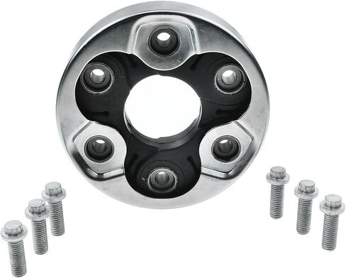 Driveshaft Coupler Joint Front 2153131800012 for Audi for A3 Quattro Base 2006-2007 for TT Quattro Base 2000-2006 & S Line 2003-2006 106mm-Bolt Circle Diameter with-Bolts Black in Saudi Arabia