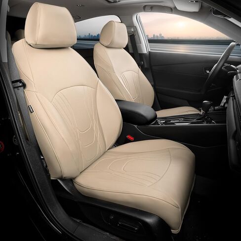 FREESOO for Honda Accord Seat Covers EX Hybrid 2023 2024 2025, Custom Fit Car Seat Covers, Luxury Waterproof Leather Seat Covers Full Set, Black in Kuwait