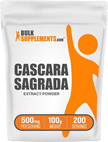 plksupplements.com Cascara Sagrada Extract - من Bark Cascara Sagrada ، مسحوق Cascara Sagrada - خالي من الغلوتين ، 500 ملغ لكل وجبة ، 250 جرام (8.8 أوقية) (حزمة 1) in Saudi Arabia