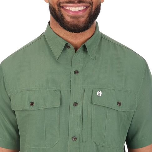 Coleman Mens UPF 40+ Ultra Lightweight Quick Dry Short Sleeve Guide Shirt Outdoor for Fishing Hiking Camping in Saudi Arabia