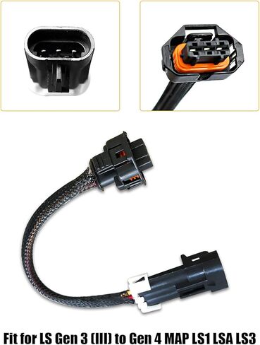 Gen 3 to Gen 4 Map Sensor Adapter Harness 12592525, LS MAP Sensor Wire Harness Adapter 6" Gen III LS1 LSA LS3 Tooling, Connector, Lock, Seals and Terminals in Saudi Arabia